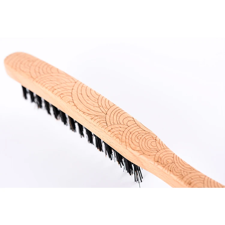 Professional Cheap Wholesale 100% Natural Boar Bristles Wood Hair Coloring Synthetic Hair brush Hair Tint Brush