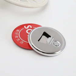 Fridge magnet bottle opener,  tin badge metal alloy bottle opener with magnet