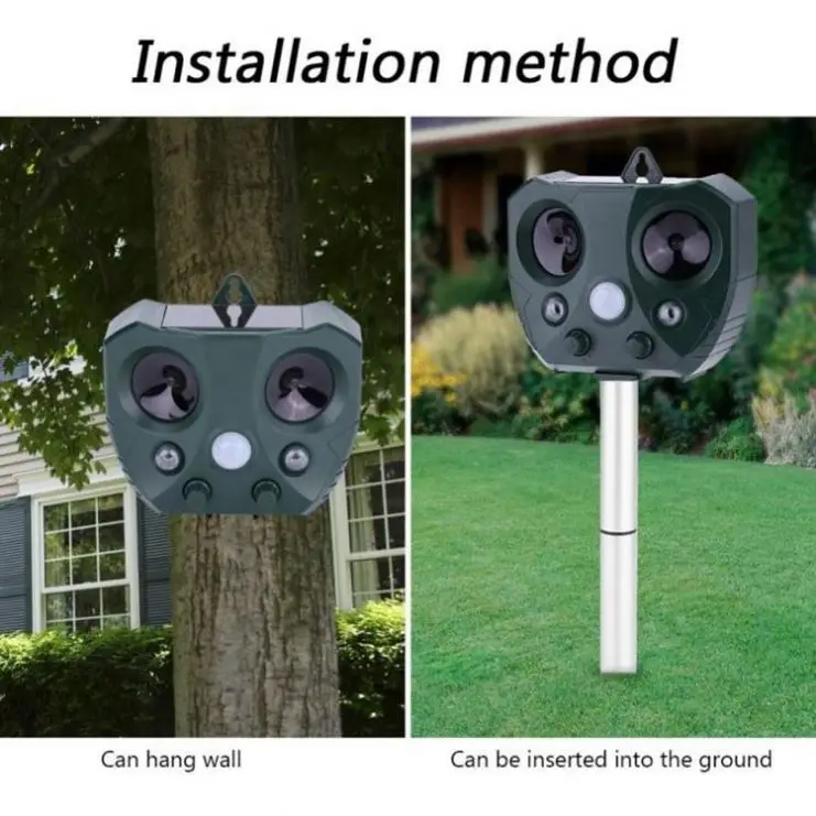 Ультразвуковой Отпугиватель сельскохозяйственных животных, птиц, кошек, змей, Кротов