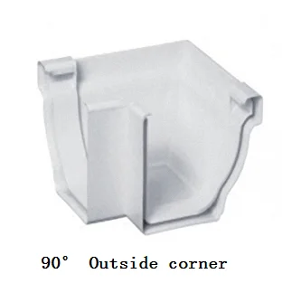 Erikeke Brand Plastic 110mm PVC Roof Rain Gutter with Kitemark Certificate