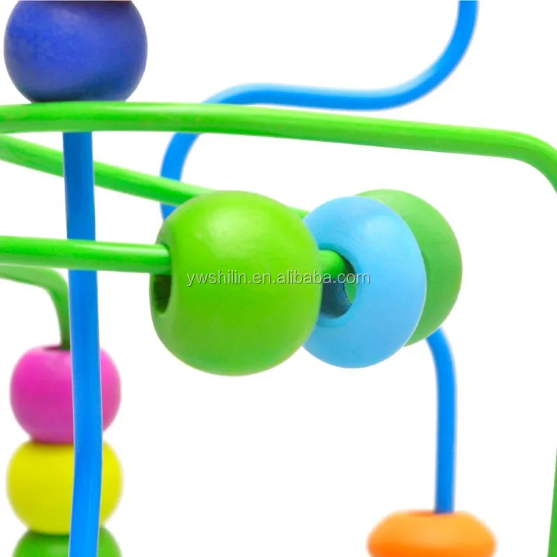 Hot sales wooden educational toys Mini Round Beads