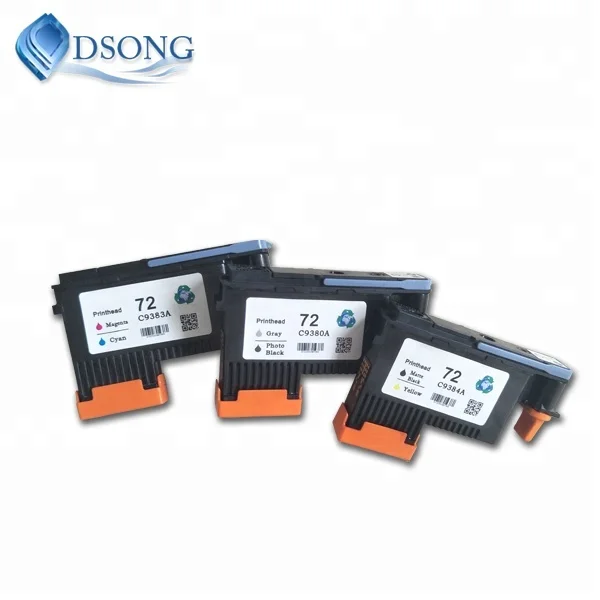 Ink Compatible 72 Ink Cartridges 6 Packs & 72 Print Head 3 Packs Replacement for T610, T1300, T1100 & T790 printer