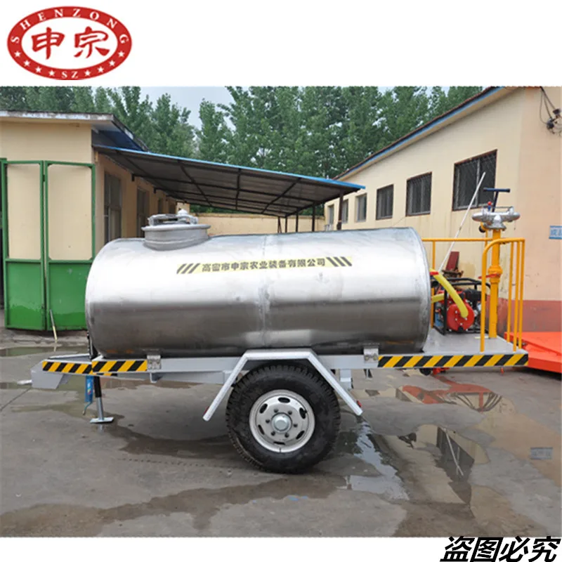 3000 Liter with High Pressure Pump Stainless Steel Water tank Trailer