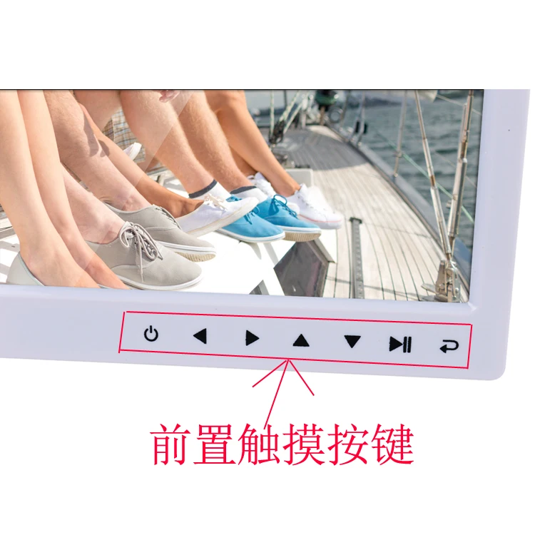 17 дюймов 1440*900 фронтальная сенсорная цифровая фоторамка Высокое разрешение широкоэкранная рамка для фотоальбома фотографий