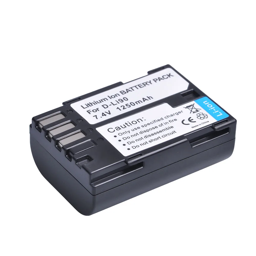 7.4V Digital Battery D-LI90 for Pentax K-01 K-1 K-3 K-5 K-5II K-5IIs K-7 dslr camera