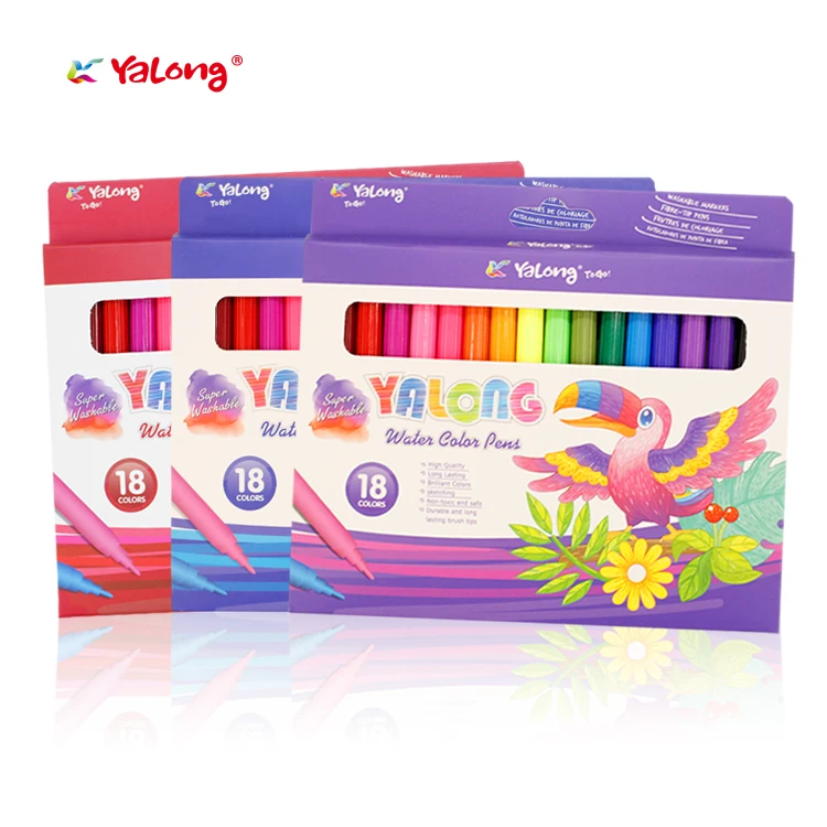 Yalong Hot Sale Custom Flexible Tip Art Marker Calligraphy Art Drawing Watercolor Pen Painting Pen For School