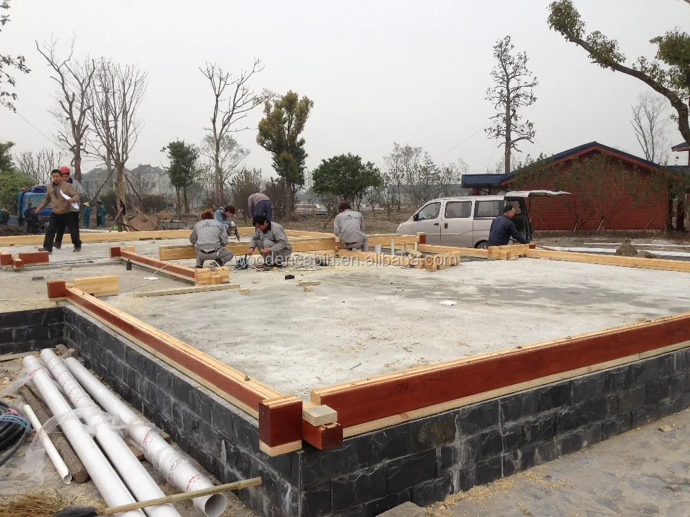 wood prefab house log home factory direct sales