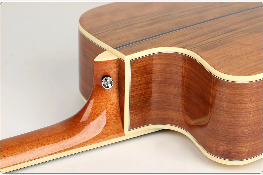 Nature Wooden Handmade OEM Accepted Acoustic Guitar for Sale