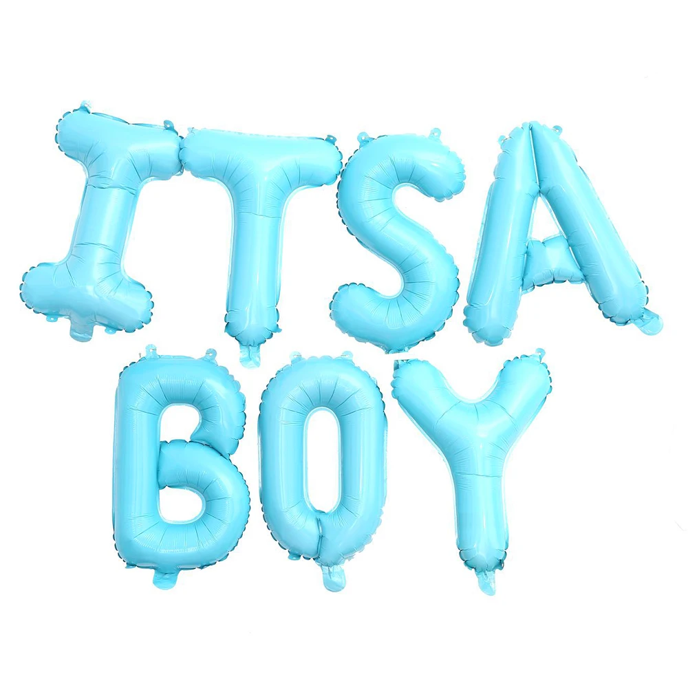 Wholesale Party Decoration Gender Reveal Baby Shower Blue 16' ITS A BOY Foil Balloons