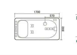 Monalisa Hot Sale High Quality Corner Single Use Acrylic Bathtub with Seat Massage Whirlpool with Towel Hanging Rod M-2006 White