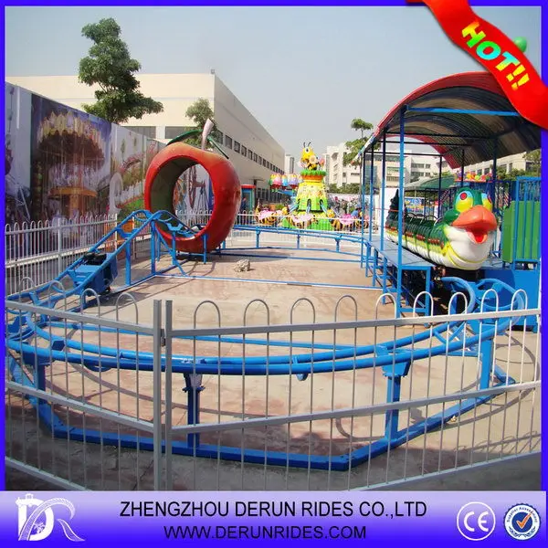 
Amusement rides manufacturers kids electric train ride Worm pulley rides 