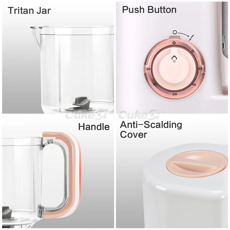 New factory custom machinery 550ml cooking mixer food processor baby food supplement machine mixer