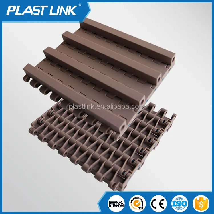 Top plate modular plastic conveyor belt for food Industry