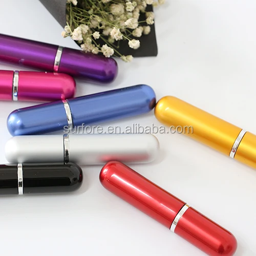 5ml Round Head Travel Size Atomized Spray Pump Aluminum Perfume Bottle