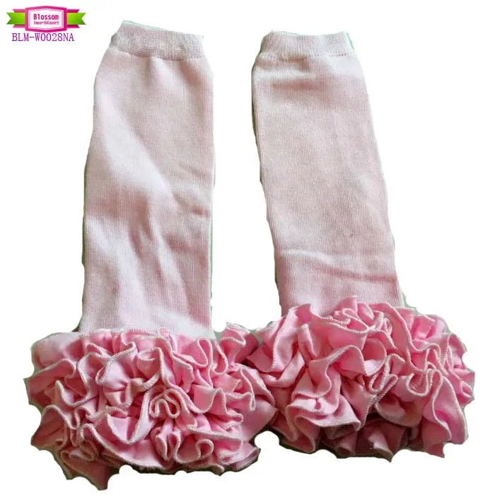 Knee High Baby Socks Cotton Triple Ruffle Tights Leg Warmers Solid White Kids Girls Icing Ruffle Boot Socks