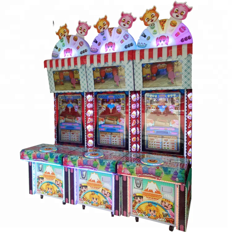 Вкусная еда и изысканной гостевой дети монетами лотерея машина бинго для продажи