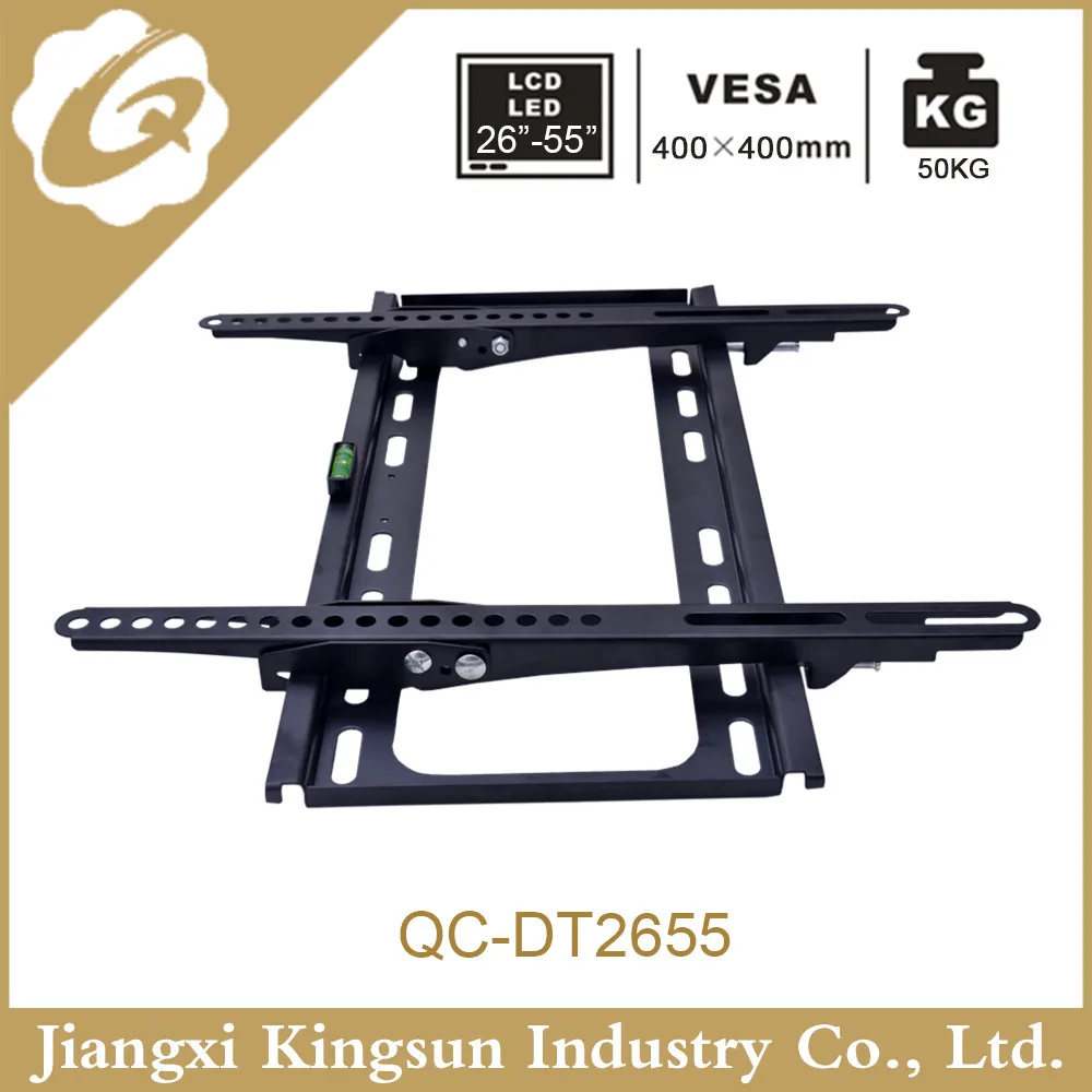 
Hot sell universal -15 degree tilting tv wall mount with bubble level design suit size 26 to 55 inch. 