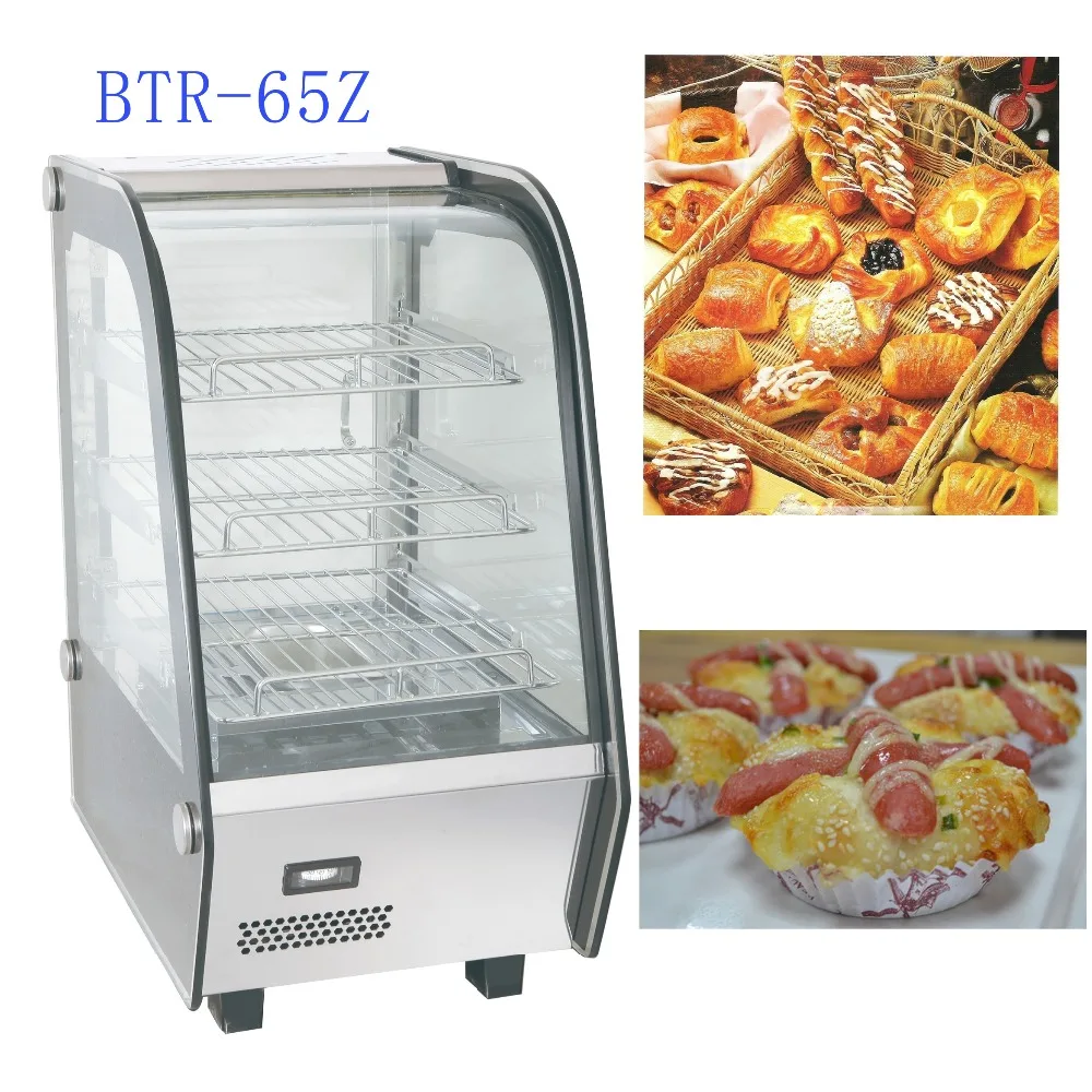 Малый размер столешница + 30 ~ + 90C температуры и хлебобулочных изделий витрина печенья BTR-65Z