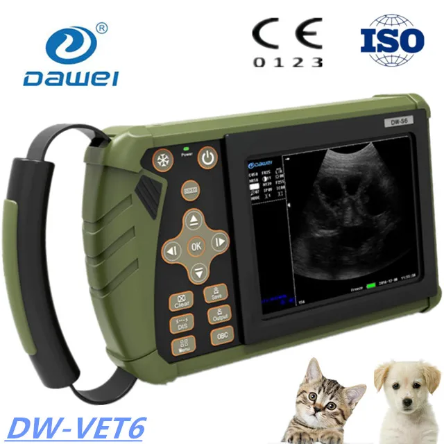 DAWEI DW-VET6 коровья Ферма для крупного рогатого скота ультразвук с ректальным зондом репродуктивной системы беременных