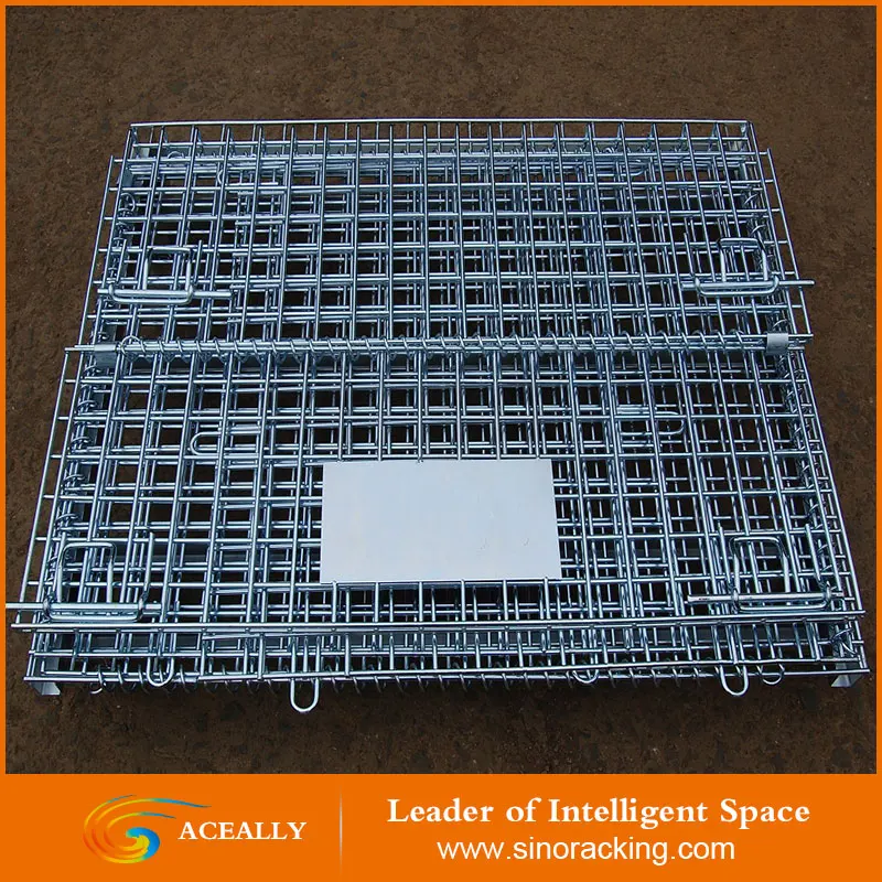 Aceally Складной Контейнер Сетки Проволока/Stackable клетка хранения