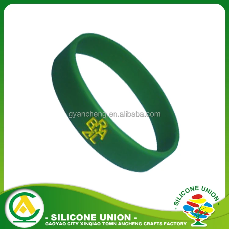 Brazil Flag Rubber Bracelets, Popular Brazil Jewellery, Brazil Souvenirs