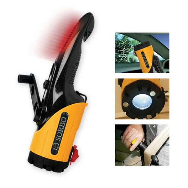 Auto Emergency Multifunction Light Window Hammer Mobile Charger Led Flashlight Torch