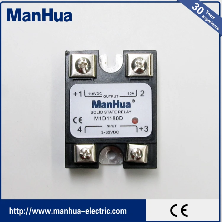 DC-DC 110 В 80D Запечатаны Фазы Твердотельных Реле Сигнала Китай Производитель