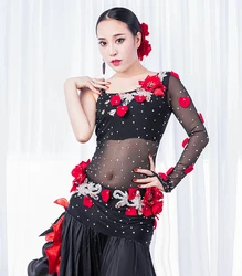 QC2910 Wuchieal профессиональные женские испанские танцевальные костюмы