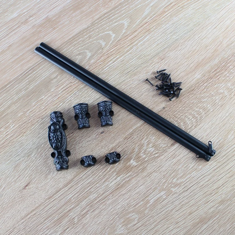 Small Size 5pcs Cabinet Lock Cremone Bolt Lock Black Color Cabinet Handle