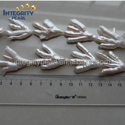 Chicken foot Claw freshwater pearl strand Chinese large size irregular shape pearl strand