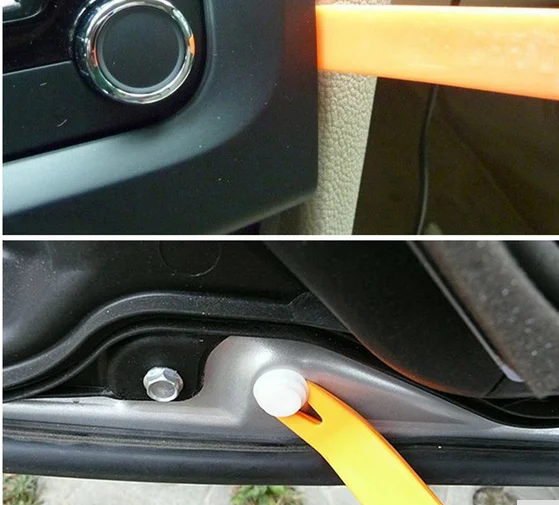
4pcs/set Universal Auto Car Radio Panel Door Clip Repair Tool, Portable Panel Trim Dash Audio Removal Installer Pry Tool 