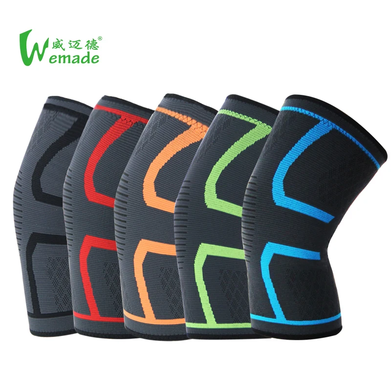 Customized Breathable Elastic Nylon Sport Knee Sleeve Support knee pads Guard Outdoor Sports Protector Knee Support Brace