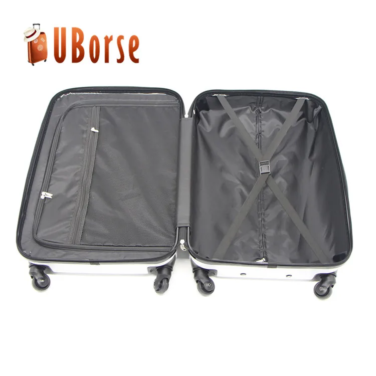 UBORSE Cartoon Printed Hard Shell wheeled Luggage ,3 Piece Trolley Luggage Set ,ABS PC Travel Suitcase Luggage With Zipper