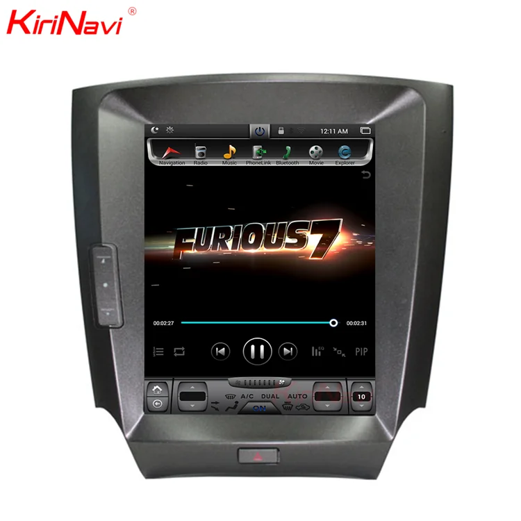  Вертикальный экран Kirinavi в стиле tesla android 10 0 4 дюйма автомобильный dvd-проигрыватель для lexus is250/200/300/350 Автомобильный видео gps-навигатор