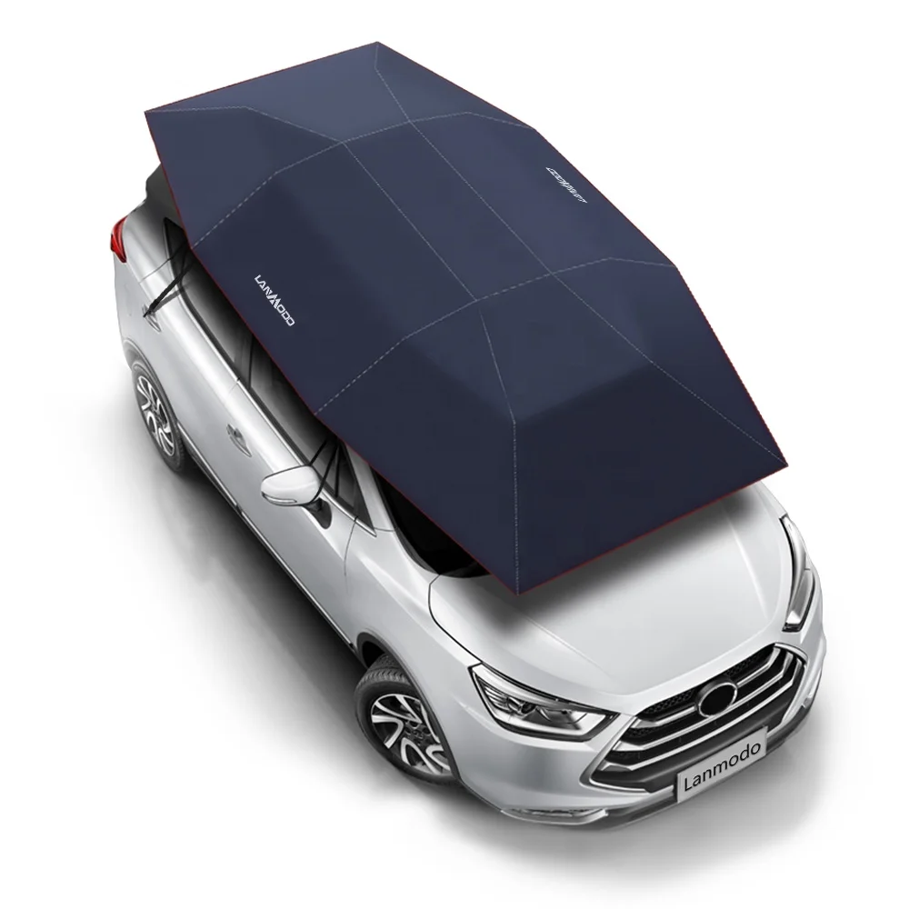 
Patent holder Lanmodo Silver Semi-Auto Car Sunshade for SUV Mobile Advertising Car Sun Shade 