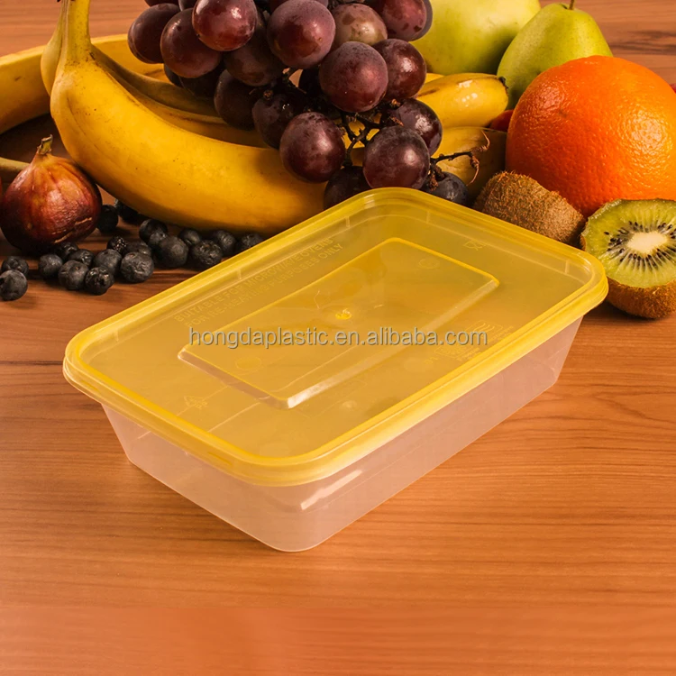 750ML  Wholesale Color Takeaway Disposable Plastic Food Container
