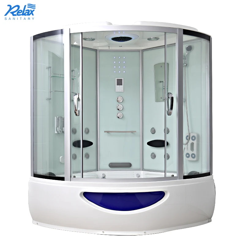 Relax ABS tray whirlpool steam shower cabin with massage RL-D04