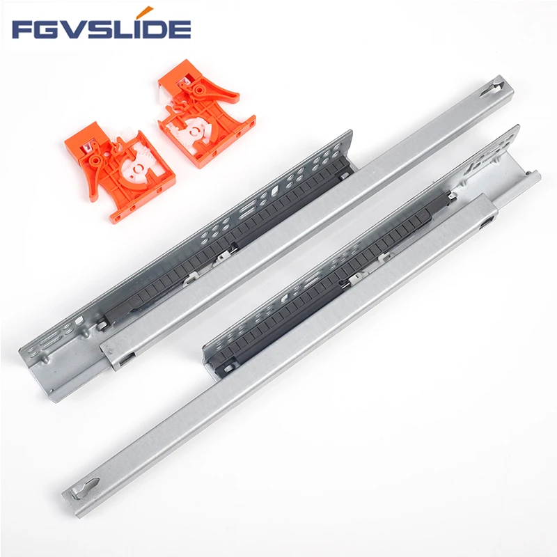 FGVSLIDE  Furniture Accessories Undermount slides Full Extension Under Bottom Mount Drawer Slide