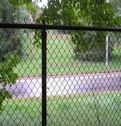 Factory direct sale 8 foot boundary wall pvc coated used wire mesh chain link fence for sale