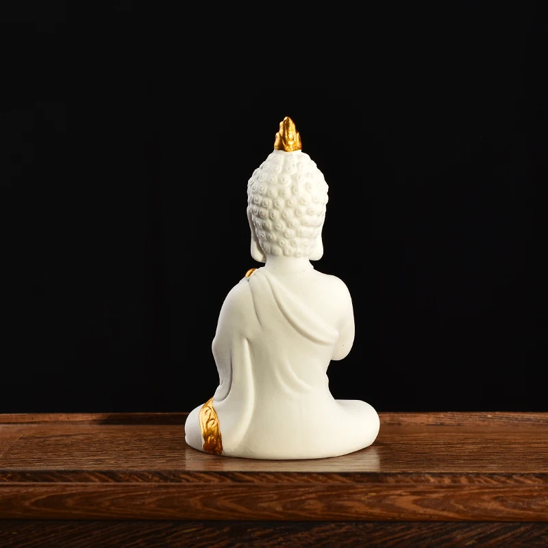 White body buddha Ceramic Buddha statue