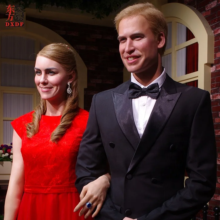 Exhibition Hyper Realistic Life Size British Royal Silicone Wax Figurine