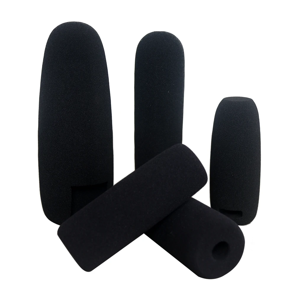 High Quality Black Customized Sponge Cover Headset Microphone Foam