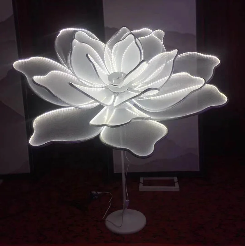 2019 новый дизайн, двойное использование, светодиодные большие цветы, подставка, потолочное украшение, украшение для свадебной вечеринки