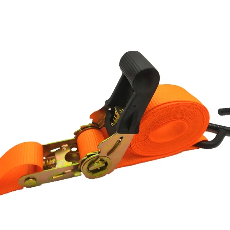 Heavy duty locking lorry cargo camo hdx 4 ratchet tie down straps for car / Enclosed trailer and truck tie downs