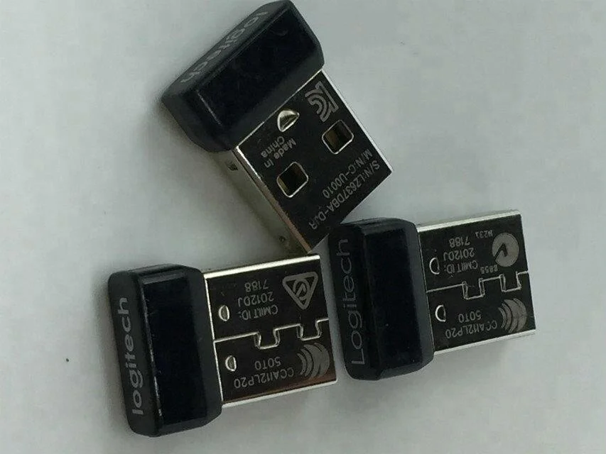 20pcs/lot Genuine 1Channel Nano Receiver Dongle for logitech mouse M185 M215 M235 M325 M545 M705 etc