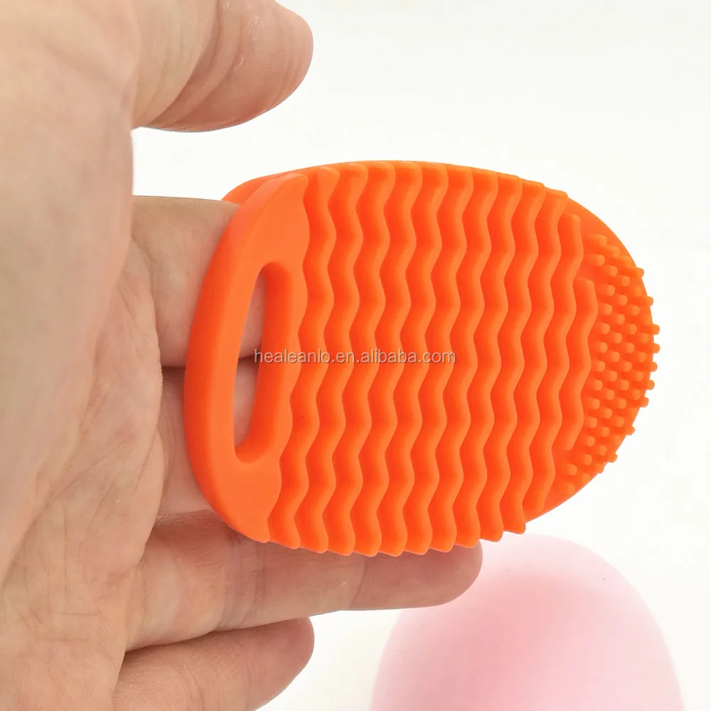 HeaLeanLo Wholesale NEW Product Silicone it makeup brush egg cleaning glove dupe machine