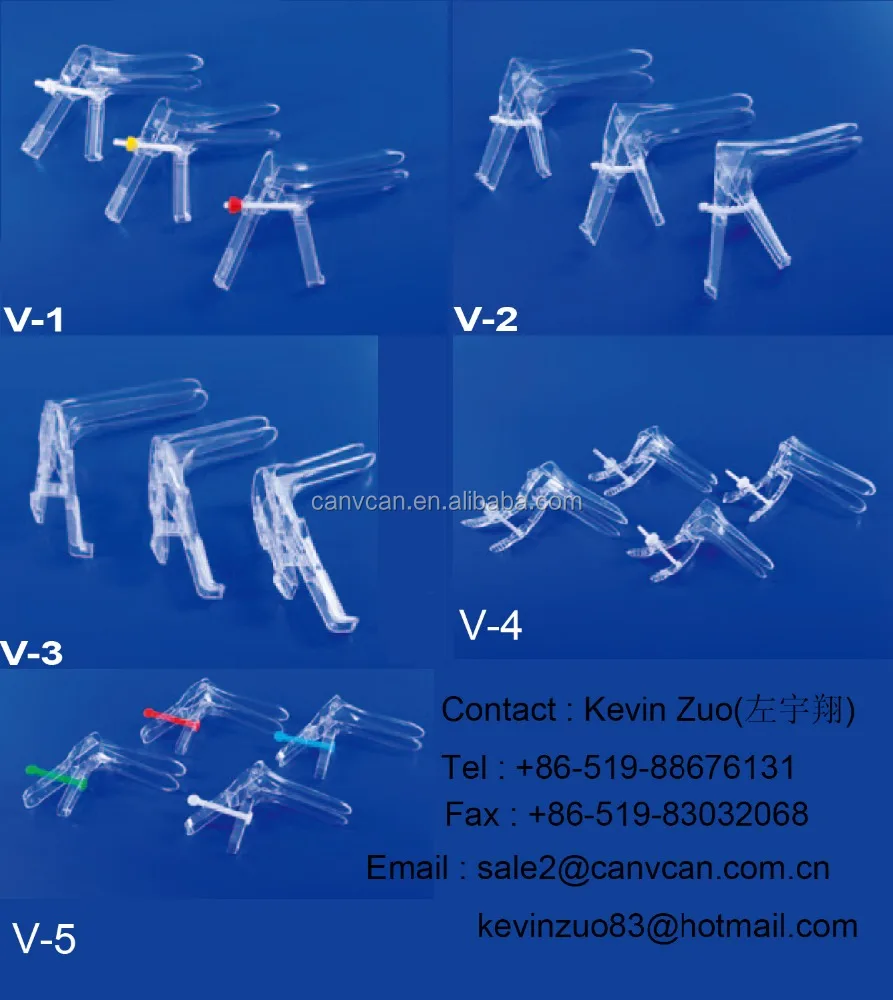 Medical Disposable Vaginal Speculum Serises with hook/side screw type /middle stick (french)/middle screw type/push-pull type