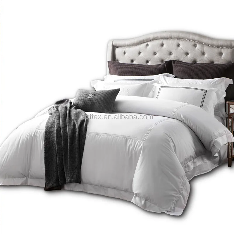 80S cotton sateen hotel bed linen set