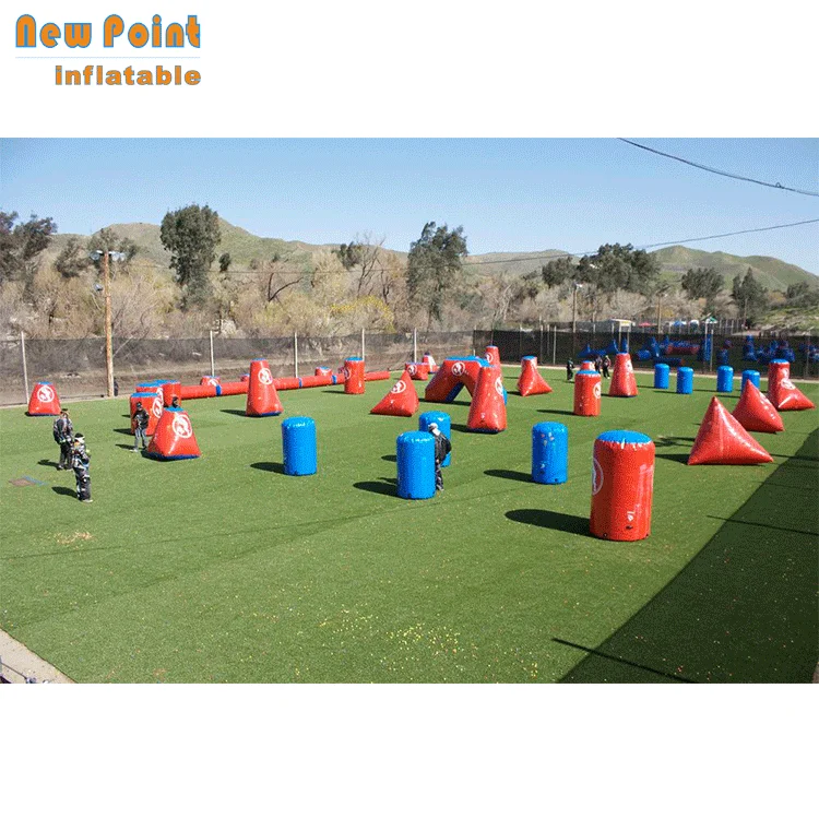 Guangzhou customized bunker field inflatable paintball arena for adults