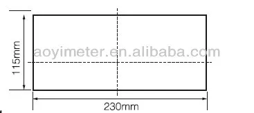 Analog digital tachometer led  rpm panel meter